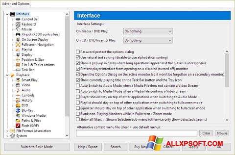 Screenshot Zoom Player untuk Windows XP