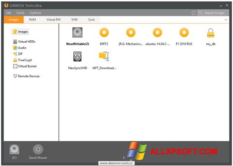 Screenshot DAEMON Tools Ultra untuk Windows XP