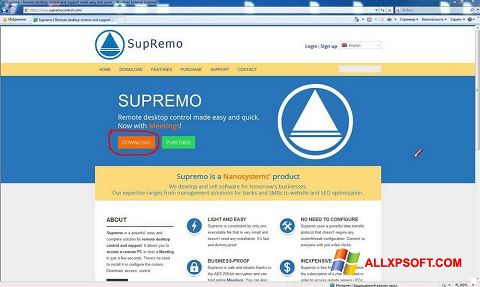 Screenshot Supremo untuk Windows XP