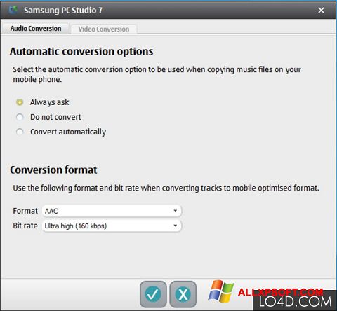 Screenshot Samsung PC Studio untuk Windows XP