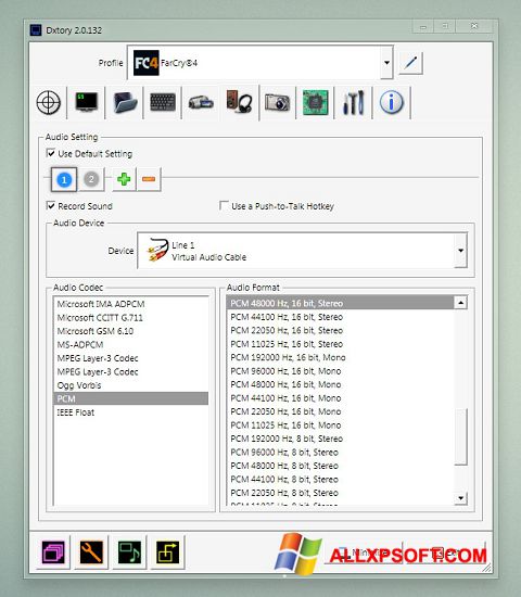 Screenshot Dxtory untuk Windows XP