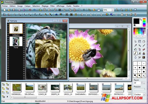 Screenshot PhotoFiltre untuk Windows XP
