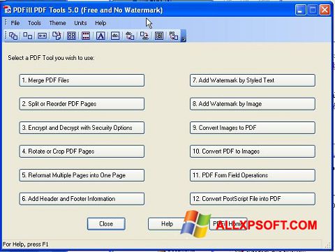 Screenshot Pdf995 untuk Windows XP