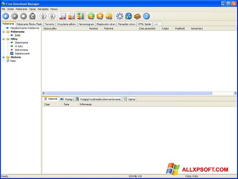 Screenshot Free Download Manager untuk Windows XP