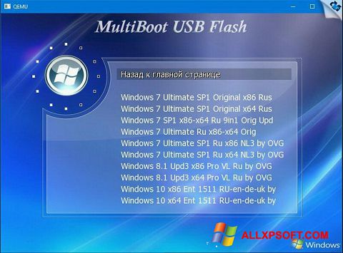 Screenshot MultiBoot USB untuk Windows XP