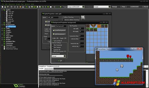Screenshot GameMaker: Studio untuk Windows XP