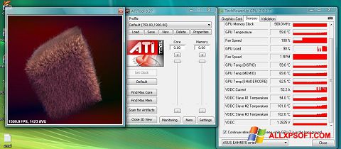 Screenshot ATITool untuk Windows XP