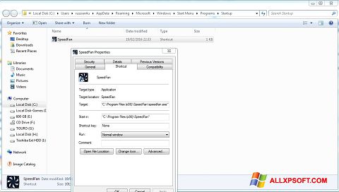 Screenshot SpeedFan untuk Windows XP