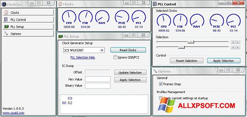 Screenshot ClockGen untuk Windows XP