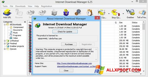 Screenshot Internet Download Manager untuk Windows XP