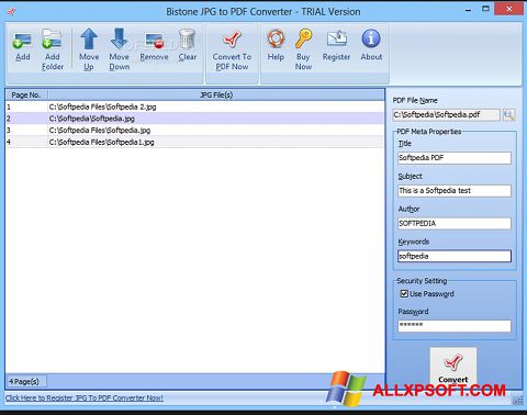 Screenshot Image To PDF Converter untuk Windows XP