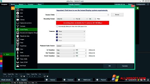 Screenshot vMix untuk Windows XP