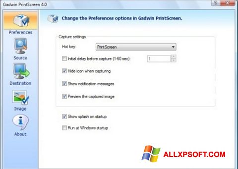 Screenshot Gadwin PrintScreen untuk Windows XP