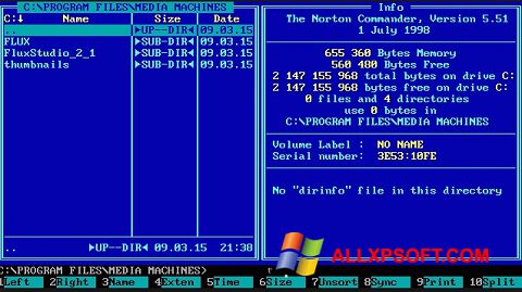 Screenshot Norton Commander untuk Windows XP