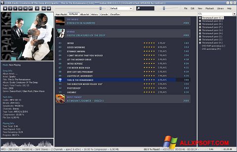 Screenshot Foobar2000 untuk Windows XP