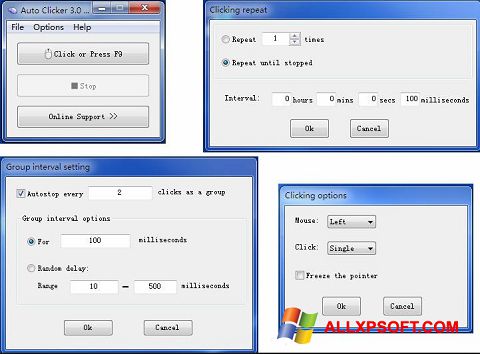 Screenshot GS Auto Clicker untuk Windows XP