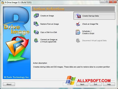 Screenshot R-Drive Image untuk Windows XP