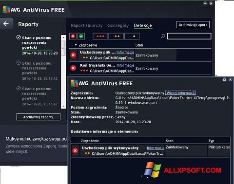 Screenshot AVG AntiVirus Free untuk Windows XP