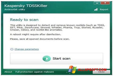Screenshot Kaspersky TDSSKiller untuk Windows XP