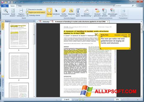 Screenshot Nitro PDF Reader untuk Windows XP