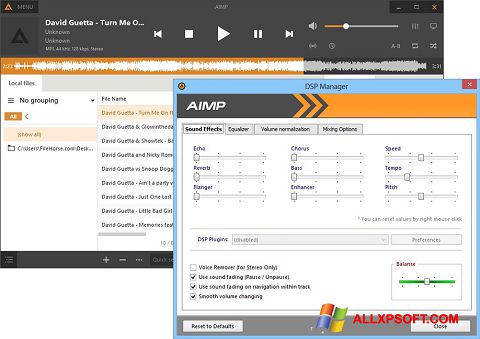 Screenshot AIMP untuk Windows XP