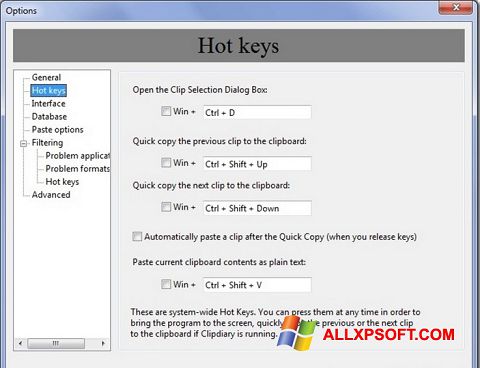 Screenshot Clipdiary untuk Windows XP