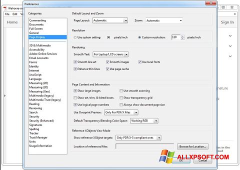 Screenshot Adobe Acrobat Reader DC untuk Windows XP