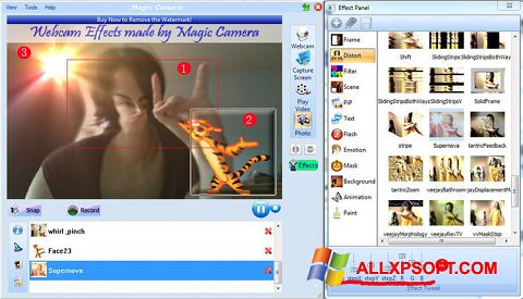 Screenshot Magic Camera untuk Windows XP
