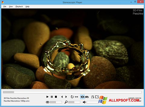 Screenshot Stereoscopic Player untuk Windows XP