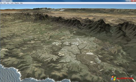 Screenshot NASA World Wind untuk Windows XP