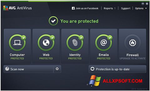 Screenshot AVG AntiVirus Pro untuk Windows XP