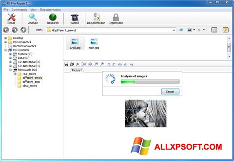Screenshot RS File Recovery untuk Windows XP