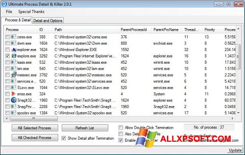 Screenshot Process Killer untuk Windows XP