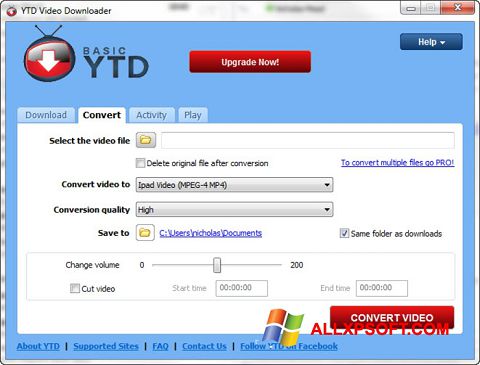 Screenshot YTD Video Downloader untuk Windows XP