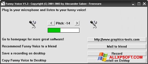 Screenshot Funny Voice untuk Windows XP