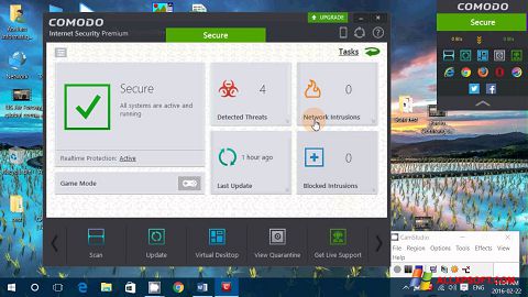 Screenshot Comodo Internet Security Premium untuk Windows XP