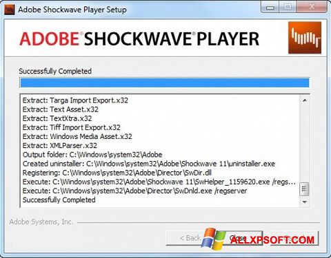 Screenshot Shockwave Player untuk Windows XP
