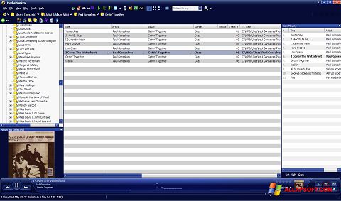 Screenshot MediaMonkey untuk Windows XP