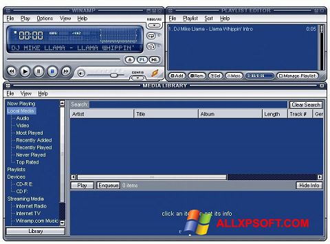 Screenshot Winamp Lite untuk Windows XP