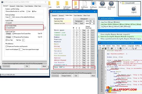 Screenshot SciTE untuk Windows XP