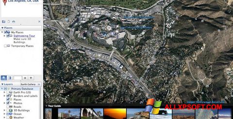Screenshot Google Earth Pro untuk Windows XP
