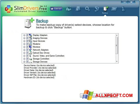 Screenshot SlimDrivers untuk Windows XP