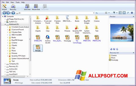 Screenshot Magic Photo Recovery untuk Windows XP