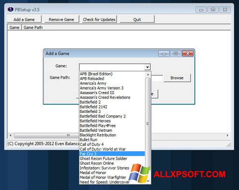 Screenshot PunkBuster untuk Windows XP
