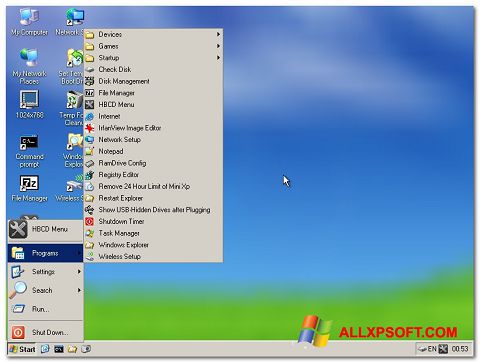 Screenshot Hirens Boot CD untuk Windows XP