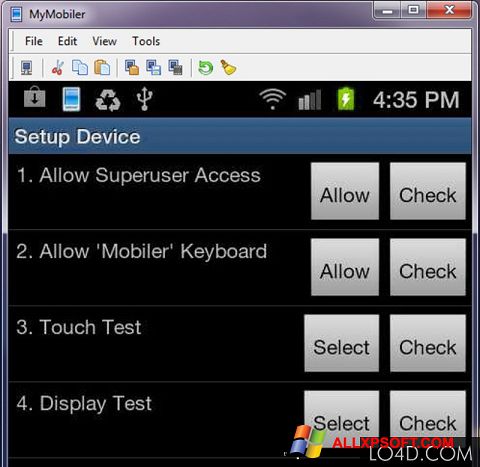 Screenshot MyMobiler untuk Windows XP