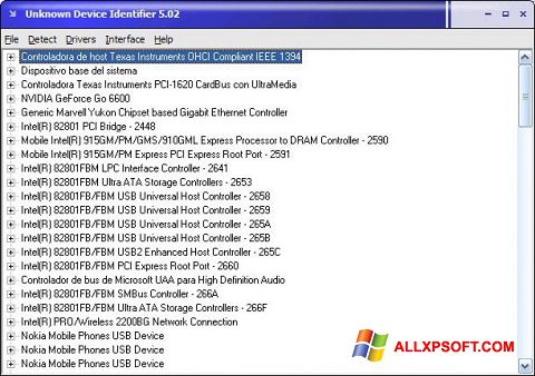 Screenshot Unknown Device Identifier untuk Windows XP