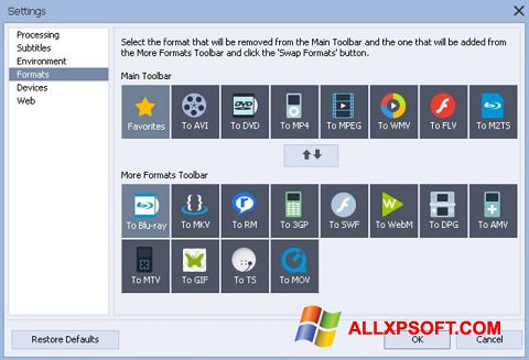 Screenshot AVS Video Converter untuk Windows XP