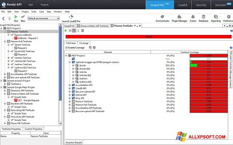 Screenshot SoapUI untuk Windows XP