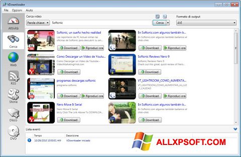 Screenshot VDownloader untuk Windows XP